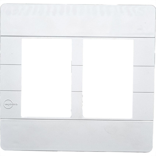 Placa Conjunto Dicompel Ritz Branca 4X4 - 6 Modulos Horizontais + Suporte - Rzb-2300/40