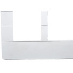 Placa Conjunto Dicompel Ritz Branca 4X4 - 6 Modulos Horizontais + Suporte - Rzb-2300/40