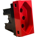 Modulo Dicompel Ritz 1 Tomada 20A. Vermelha - Rzv-2200/2