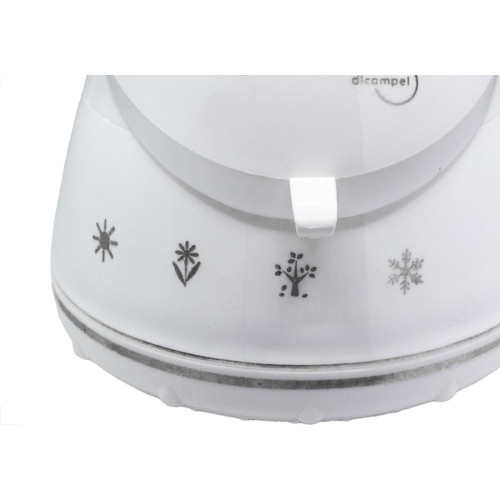 Ducha Dicompel Ocean 4 Temperaturas 6.800W. 220V. Branca Friso Preto