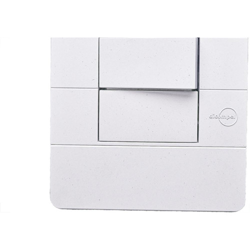 Conjunto Dicompel Ritz 1 Simples Horizontal Branco - Rzb-2000/2