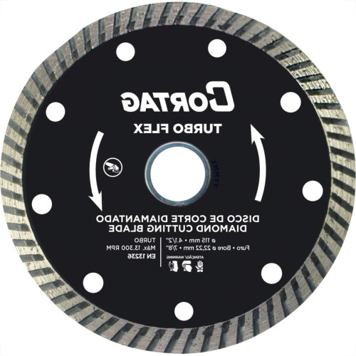 Disco Diamantado Cortag Turbo Flex 115Mm X 22,2Mm Para Esmerilhadeira - 61549