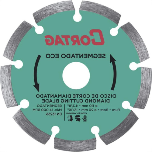 Disco Diamantado Cortag Eco 110Mm X 20Mm Segmentado - 61699