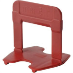 Espacador De Piso Cortag Nivelador Eco Vermelho 1,5Mm Caixa Com 500 Pecas