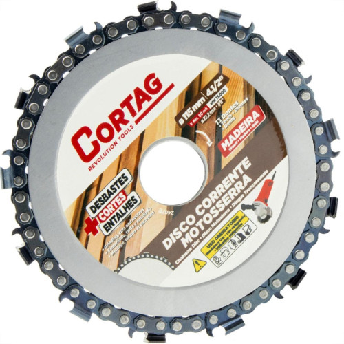 Disco Com Corrente De Motoserra Cortag 115Mm - 62903 Disco Com Corrente De Motoserra Cortag 115Mm - 62903