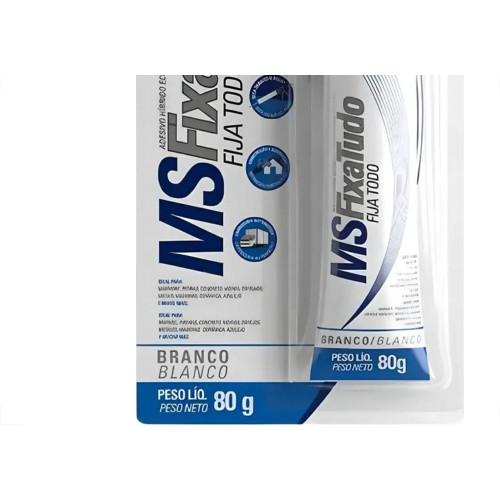 Cola Selante Tekbond Ms Fixa Tudo Branca 80Gr Blister