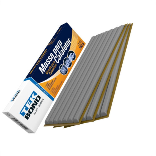 Massa Calafetar Tekbond Caixa 350G Cinza