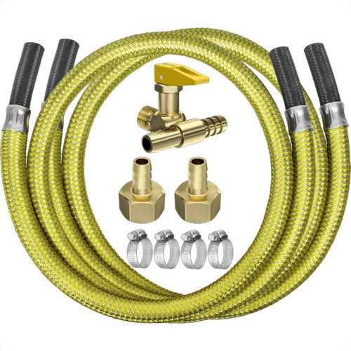 Kit De Instalacao Roco Para Fogao/Cooktop Com Registro Duplo + 2 Mangueira 1,0M - 2307/46