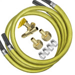 Kit De Instalacao Roco Para Fogao/Cooktop Com Registro Duplo + 2 Mangueira 1,0M - 2307/46