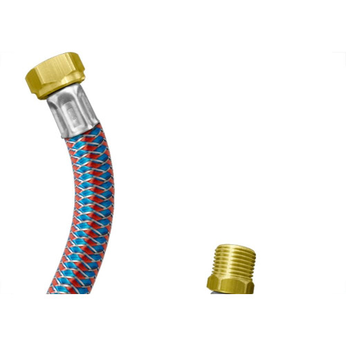 Engate Flexivel Roco Para Agua Quente/Fria 1/2'' Macho X 3/4'' Femea 30Cm Nbr14878