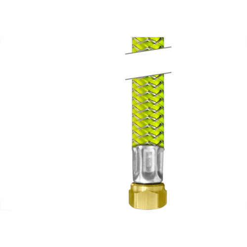 Mangueira Para Gas Malha Aco Roco 1/2'' Femea X 3/4'' Femea 40Cm Nbr14955