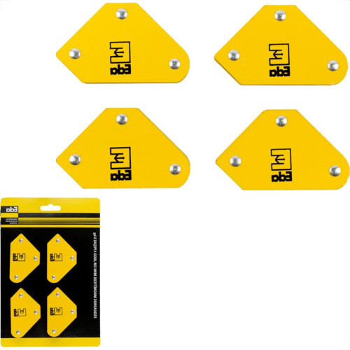 Esquadro Magnetico Eda Jogo Com 4 Pecas 2'' 5Kg - 0Ud