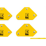 Esquadro Magnetico Eda Jogo Com 4 Pecas 2'' 5Kg - 0Ud