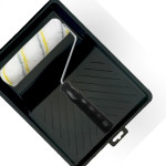 Kit Pintura Compel Com 3 Pecas - Bandeja - Rolo - Suporte - 0.924