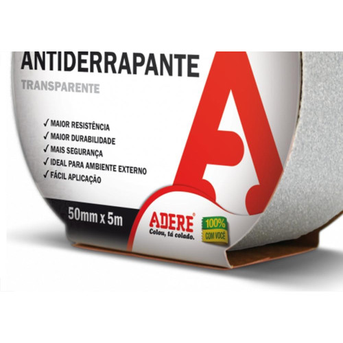 Fita Antiderrapante Adere Transparente 865S 50Mm X 5M