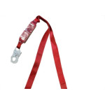Talabarte ''Y'' Ultra Safe - Rosso Corax Com Mosquetao + Absorvedor De Energia 1,30M
