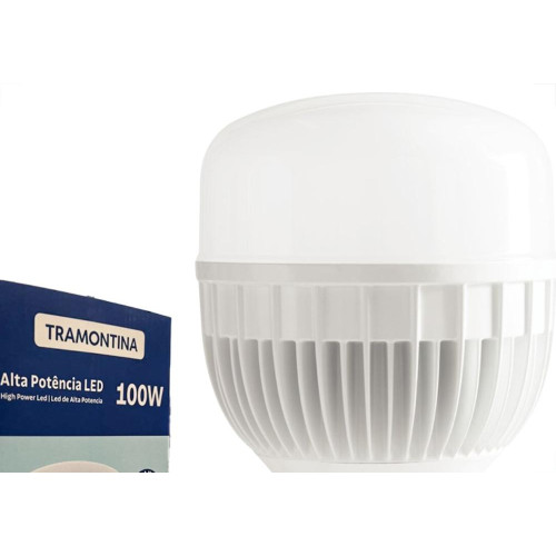 Lampada Led Alta Potencia Tramontina 100W. 9.000Lm Bivolt 6500K. - E-27 / E-40 - 58025074