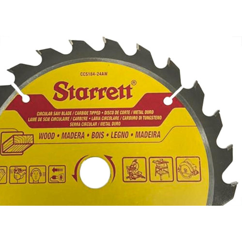 Serra Circular Widea Starrett 7.1/4''X 24 Dentes - Ccs184-24Aw