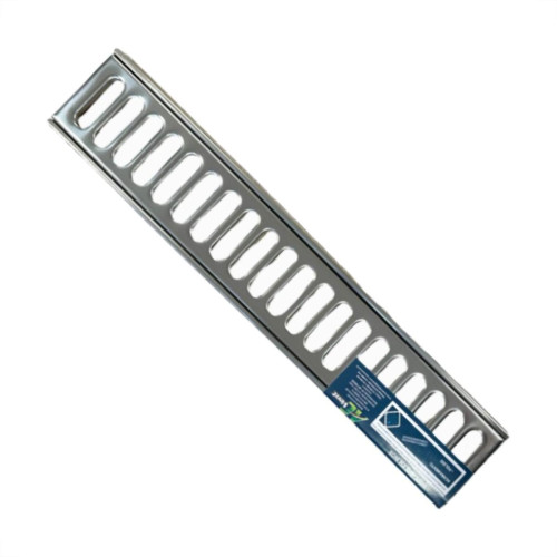 Grelha De Aco Inox Com Porta Grelha 10X 50Cm