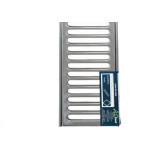 Grelha De Aco Inox Com Porta Grelha 15X 50Cm