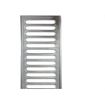Grelha De Aco Inox Com Porta Grelha 15X 50Cm