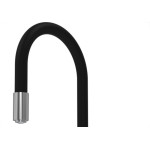 Torneira Gourmet Flex Mesa Bica Movel Metal Zagonel Motion Cozinha Preta - 1/4 Volta