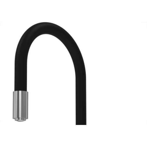 Torneira Gourmet Flex Mesa Bica Movel Metal Zagonel Motion Cozinha Preta - 1/4 Volta