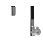 Torneira Gourmet Flex Parede Bica Movel Metal Zagonel Motion Cozinha Preta - 1/4 Volta