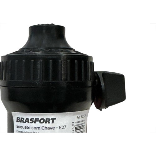 Soquete Com Chave Brasfort Latao 8252 - Kit C/20 Pecas