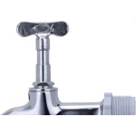 Torneira Jardim Metal Cromada Alpha 1128 Curta - 1/2'' E 3/4'' Torneira Jardim Metal Cromada Alpha 1128 Curta - 1/2'' E 3/4''