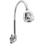 Torneira Bica Movel Pia Parede Metal Alpha 1168 - C-72 - 1/4 Volta Cromada Gourmet