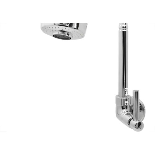 Torneira Bica Movel Pia Parede Metal Alpha 1168 - C-72 - 1/4 Volta Cromada Gourmet