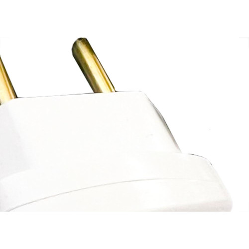 Pino Triangulo Flp 2 Polos 10A. Branco - Kit C/10 Pecas