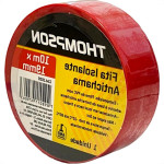 Fita Isolante Thompson 10M Vermelha - 1620 - Kit C/10 Pecas