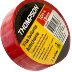 Fita Isolante Thompson 10M Vermelha - 1620 - Kit C/10 Pecas