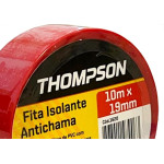 Fita Isolante Thompson 10M Vermelha - 1620 - Kit C/10 Pecas