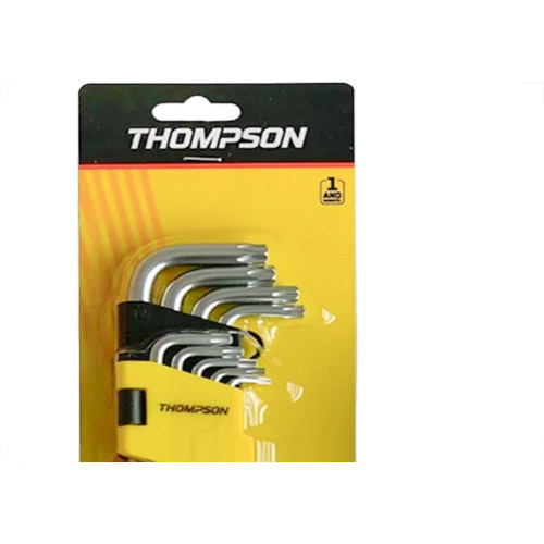 Chave Torx Thompson Tipo ''L'' Jogo Com 9 Pecas Curto - 1841