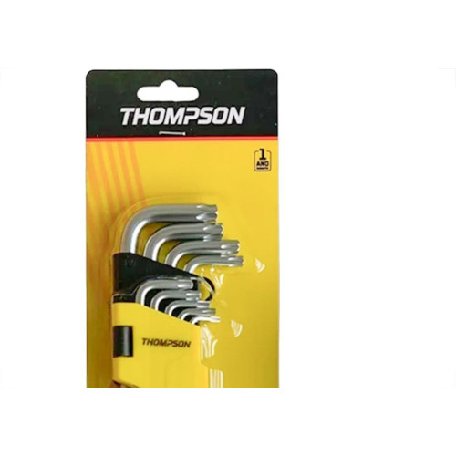 Chave Torx Thompson Tipo ''L'' Jogo Com 9 Pecas Longo - 1842