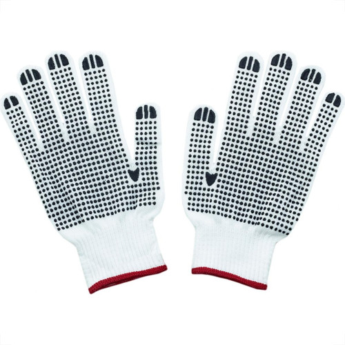 Luva Malha Trico Thompson Pigmentada Branca - 1764 - Kit C/12 Pecas