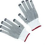 Luva Malha Trico Thompson Pigmentada Branca - 1764 - Kit C/12 Pecas