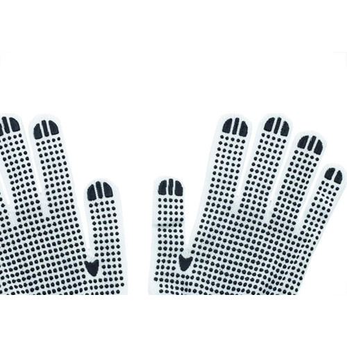 Luva Malha Trico Thompson Pigmentada Branca - 1764 - Kit C/12 Pecas