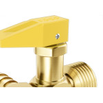 Acessorio Para Gas Roco Registro Corta Fogo 3/8''Npt X 3/8''Tm Duplo Pressao 7,0 Bar - 2141 21