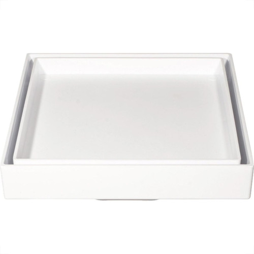 Ralo Invisivel Ss Lares 10X10Cm Branco