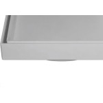 Ralo Invisivel Ss Lares 10X10Cm Cinza Claro