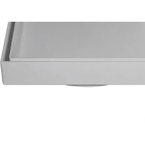 Ralo Invisivel Ss Lares 10X10Cm Cinza Claro