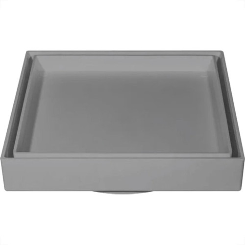 Ralo Invisivel Ss Lares 10X10Cm Cinza Escuro