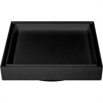 Ralo Invisivel Ss Lares 10X10Cm Preto