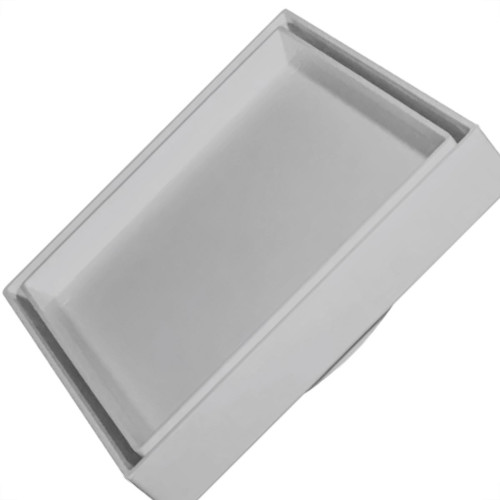 Ralo Invisivel Ss Lares 15X15Cm Cinza Claro