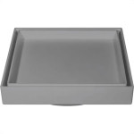 Ralo Invisivel Ss Lares 15X15Cm Cinza Escuro