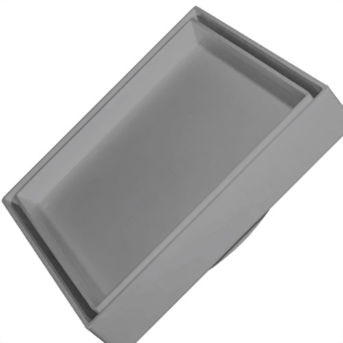 Ralo Invisivel Ss Lares 15X15Cm Cinza Escuro